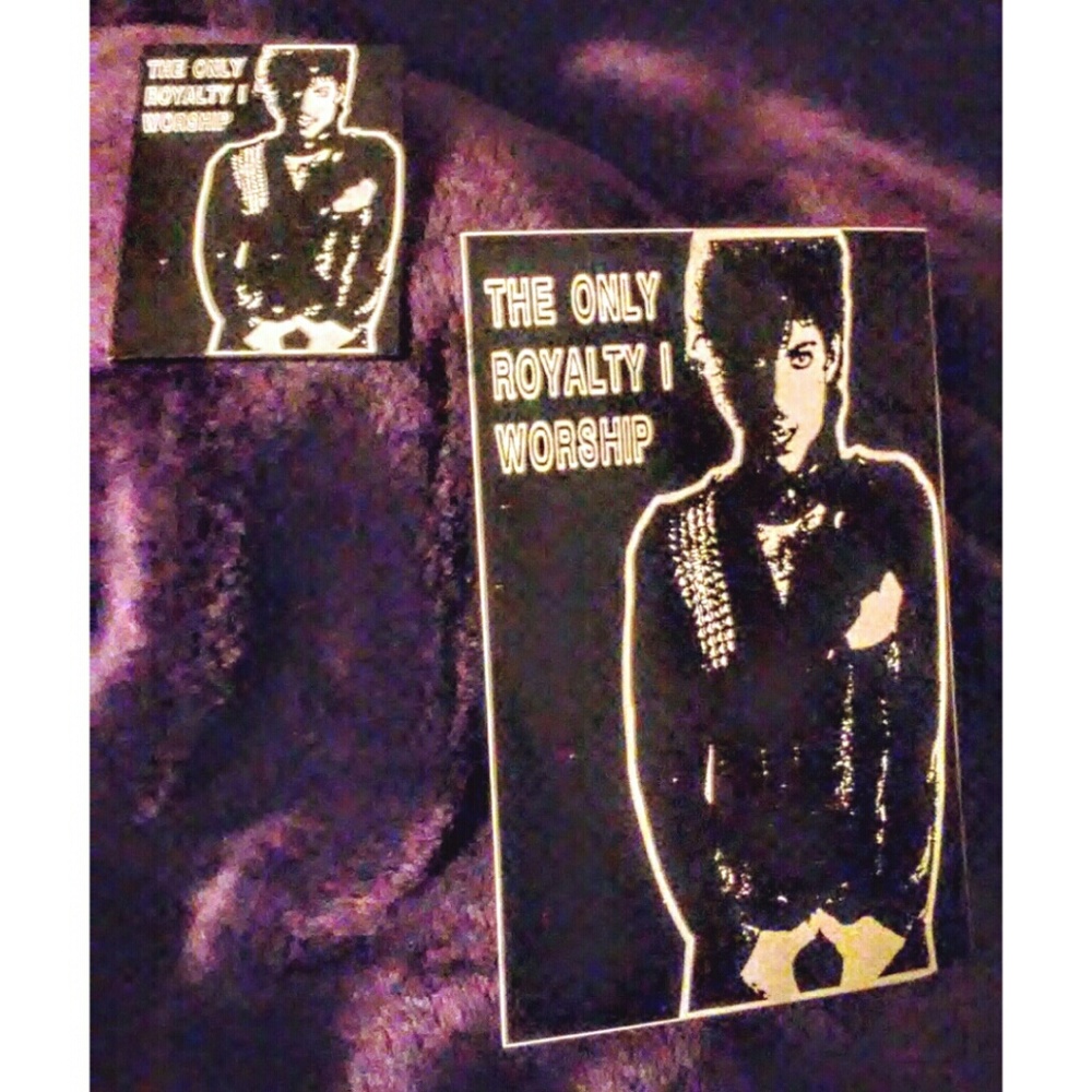 New--Prince! Beautiful black steel enamel pin.
